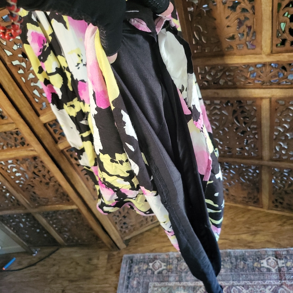 Old Navy Floral Maxi Dress - Pink, Yellow, Black - Picture 4 of 4
